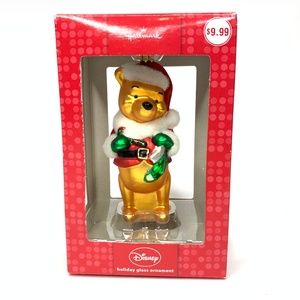 Winnie the Pooh 6" Glass Ornament, Hallmark 2009
